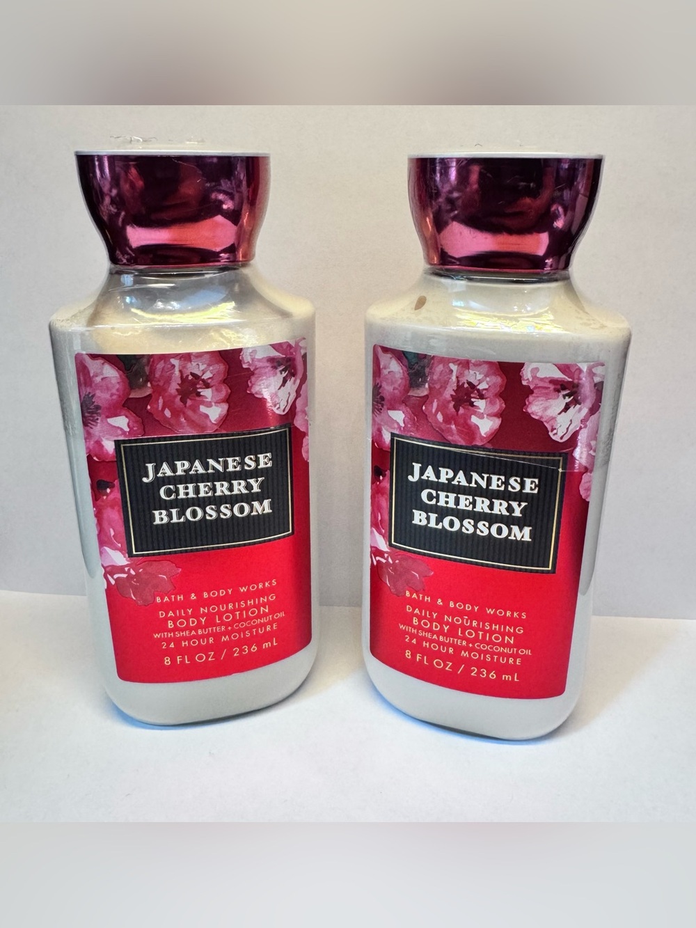 2 Bath & Body Works Japanese Cherry Blossom Body Lotion  8 oz.
